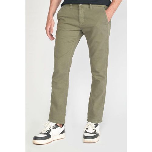 Pantalon chino JOGG vert en coton - Le Temps des Cerises - Modalova