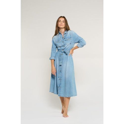 Robe evasée, patineuse en jeans VIKCKY Maia - Le Temps des Cerises - Modalova