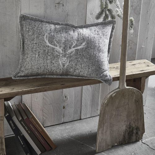 Coussin claire coton Montagne Cerf - Today - Modalova