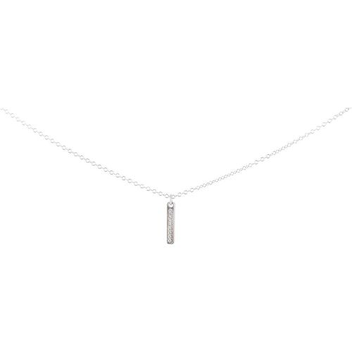 Collier et pendentif A54273 - Barette Strassée PM Palladium Cristal - Les Interchangeables - Modalova