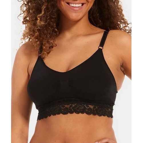 Soutien-gorge Confort bretelles fines dentelle sans armature Noir - Magic Body Fashion - Modalova