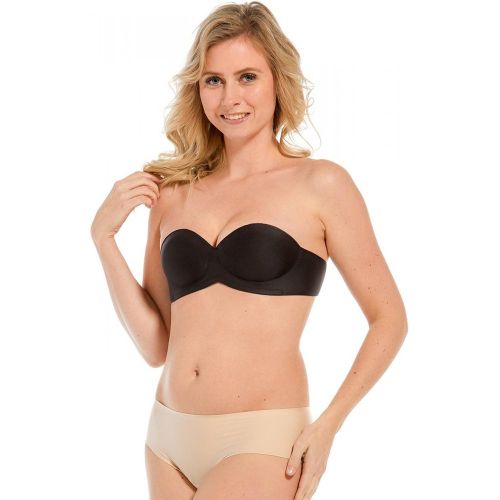 Soutien-Gorge Bandeau Adhésif Sans Dos Noir - Magic Body Fashion - Modalova