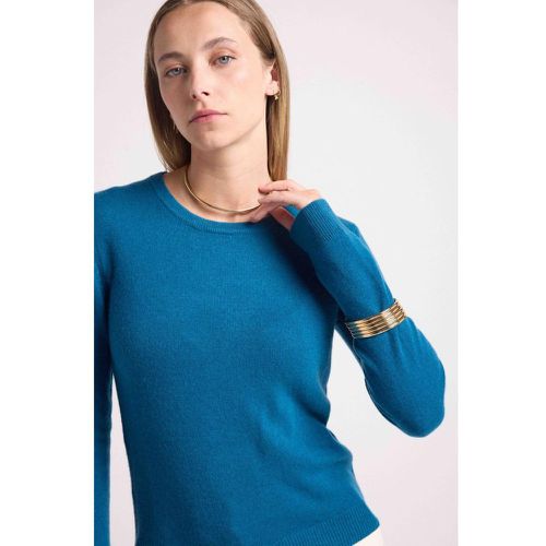 Pull col rond ZARA en cachemire peacock - Maison Héritage - Modalova