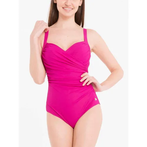 Maillot de bain 1 pièce bonnets mousse armatures - Rose - Miradonna by Miraclesuit - Modalova