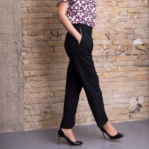 Pantalon Essential noir en viscose - MY DRESS MADE - Modalova