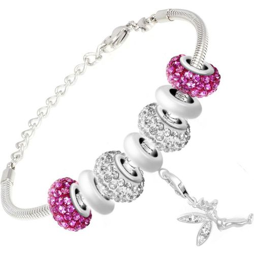 Bracelet de charms perles en acier SC Crystal - So Charm Bijoux - Modalova