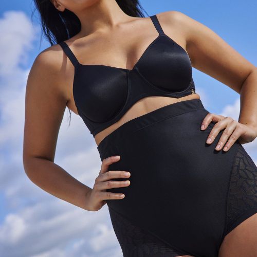 Culotte Haute Sculptante Taille Haute - Noire - Sans Complexe - Modalova