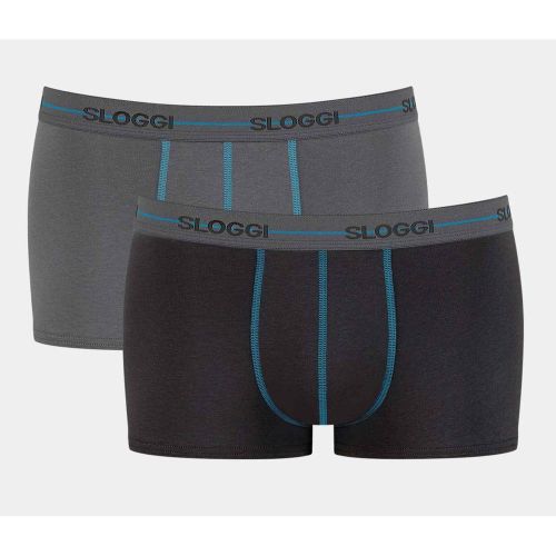 Lot de 2 Boxers courts Homme Gris - Sloggi Men - Modalova