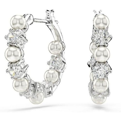 Boucles oreilles Matrix Pearl - 5709256 Métal rhodié - Swarovski - Modalova