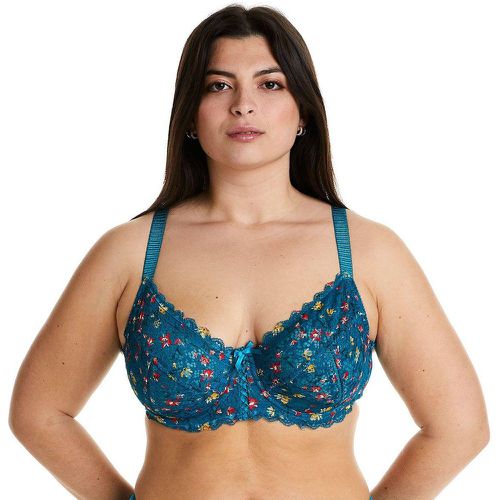 Soutien-gorge grand maintien turquoise/kaki Elena - Pomm Poire - Modalova