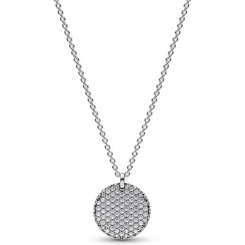 Collier avec Pendentif Médaillon Pavé - Timeless - Pandora - Modalova