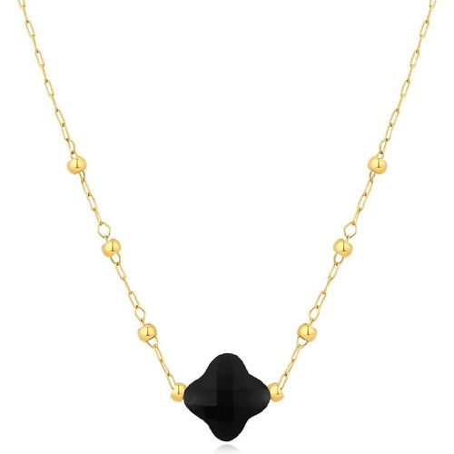 Collier Bonheur - PNS0049-1BKO Acier - Pixies Bijoux - Modalova