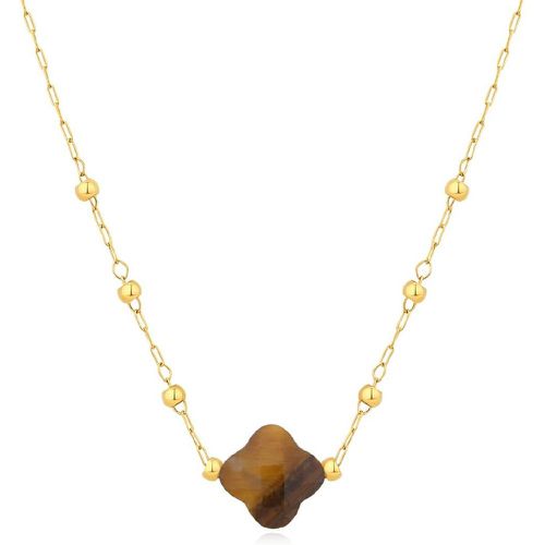 Collier Bonheur - PNS0049-1TGR Acier - Pixies Bijoux - Modalova