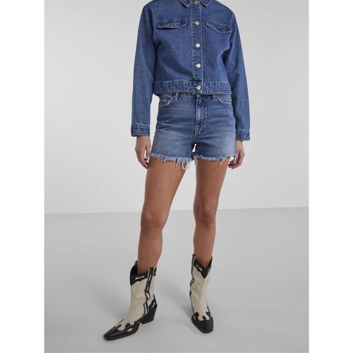 Short en denim bleu - Pieces - Modalova