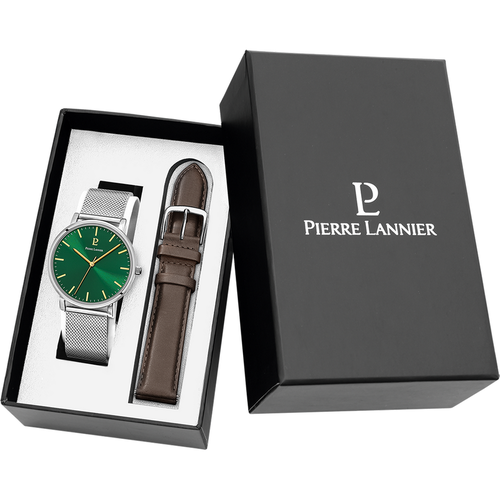 Coffret Montre Essential - 386C171 Bracelet Cuir - Pierre Lannier - Modalova