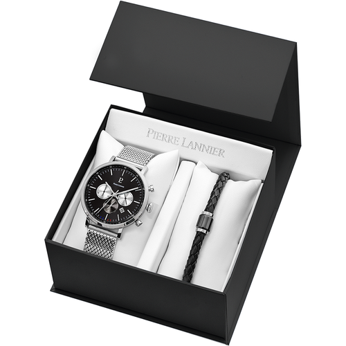 Coffret Montre Baron - 387C131 Bracelet Acier - Pierre Lannier - Modalova