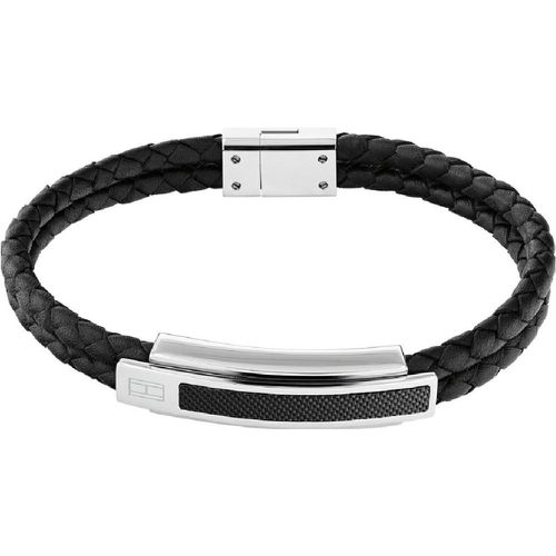 Bracelet Tommy Hilfiger Carbon Fiber - 2790357 Cuir, Acier - Tommy Hilfiger Bijoux - Modalova