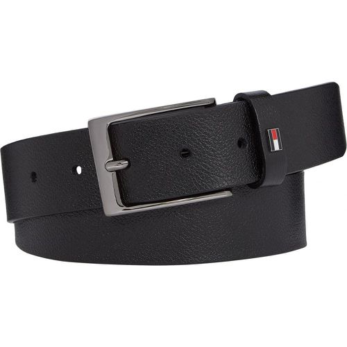 Ceinture noire en cuir véritable - Tommy Hilfiger Maroquinerie - Modalova