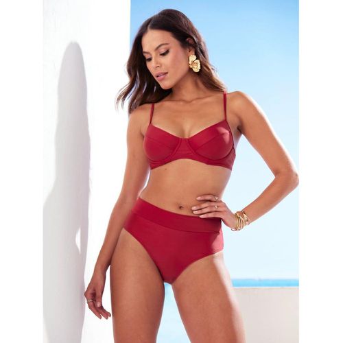 Bas de bikini lisse avec ceinture abdominale plate - Venca - Modalova