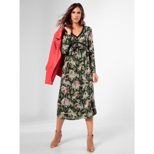 Robe midi imprimée florale - Venca - Modalova