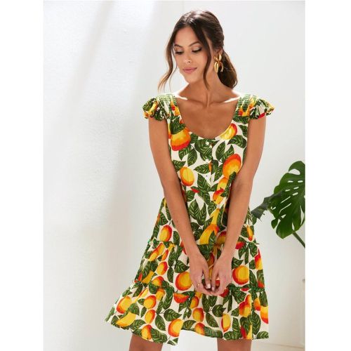 Robe sans manches avec panneaux froncés en viscose - Venca - Modalova