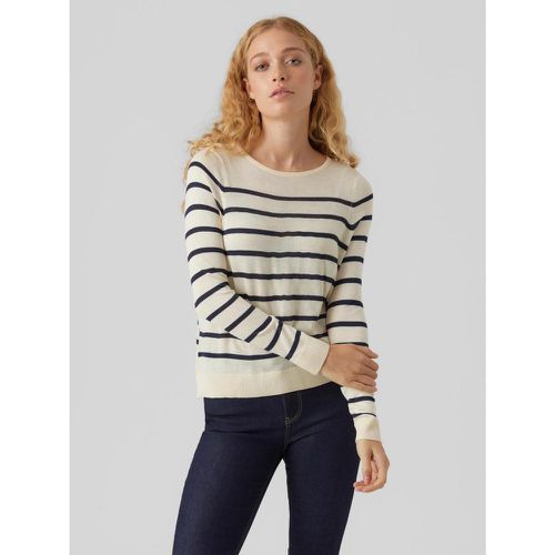 Pull en maille Rayures Col rond Manches longues Lane - Vero Moda - Modalova