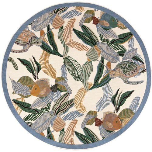 Tapis Dori outdoor Lagon - Maison Vivaraise - Modalova