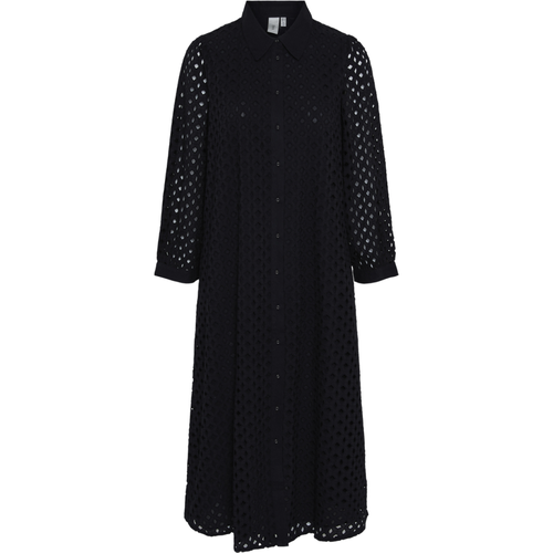 Robe midi manches 7/8 noir - YAS - Modalova