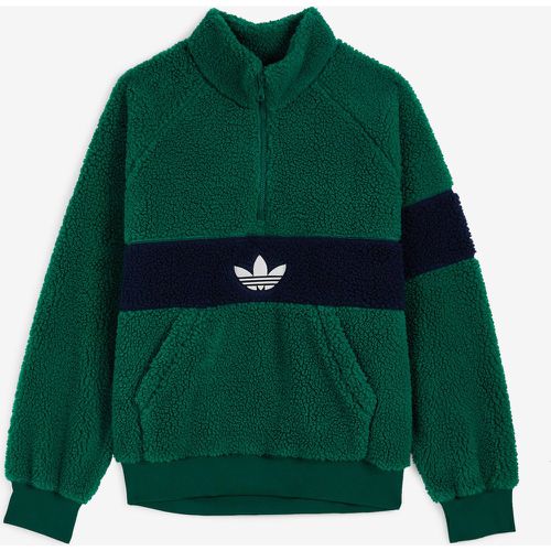 Jacket Sherpa Half Zip Vert/bleu - adidas Originals - Modalova
