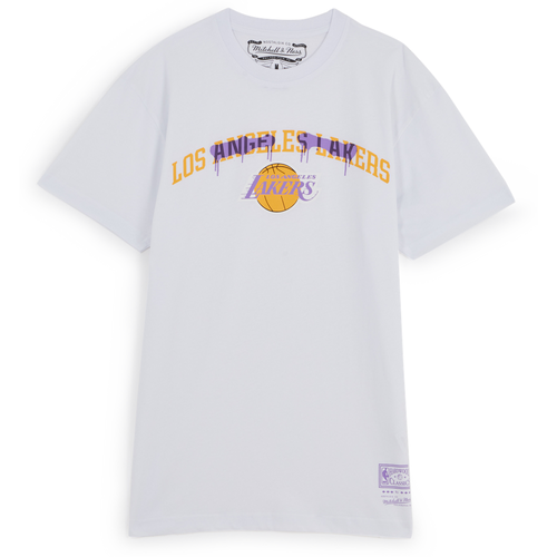 Tee Shirt Lakers Graffiti Blanc - Mitchell & Ness - Modalova