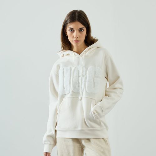 Hoodie Rey Fuzzy Logo Ecru - Ugg - Modalova