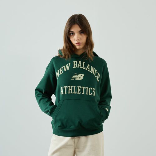 Hoodie Oversize Varsity Vert - New Balance - Modalova