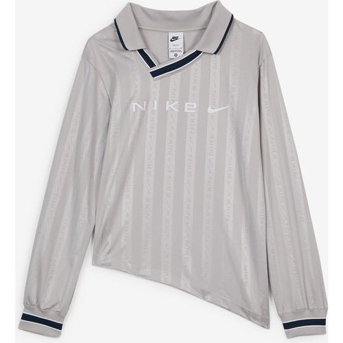 Sweat Polo Asymetric Gris/blanc - Nike - Modalova