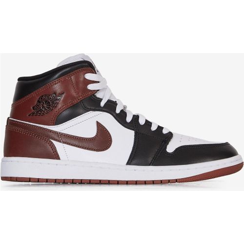 Air Jordan 1 Mid Blanc/marron - Jordan - Modalova