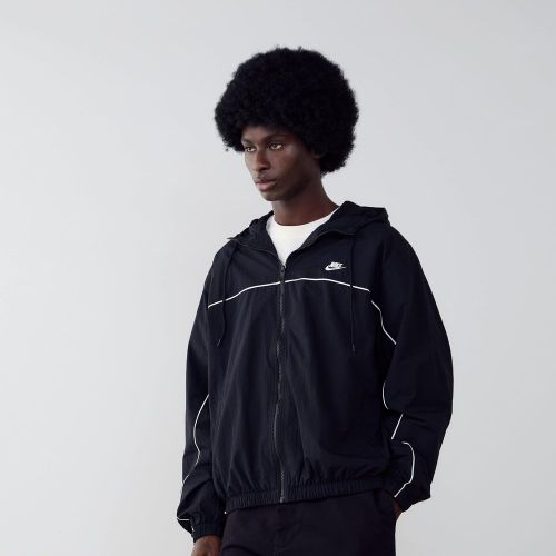 Jacket Tracksuit Piping Noir/blanc - Nike - Modalova