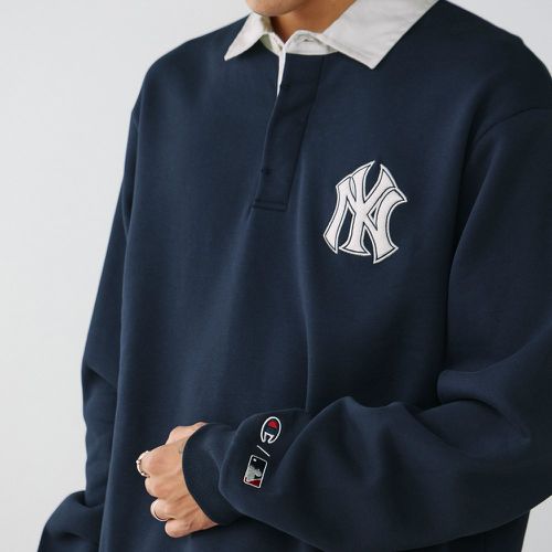 Sweat Polo Ny Yankees Marine/blanc - Champion - Modalova