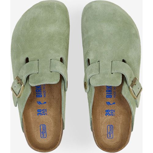 Boston Suede Green Tea Vert - Birkenstock - Modalova