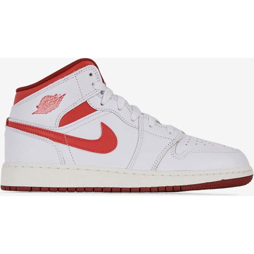 Air Jordan 1 Mid Blanc/rouge - Jordan - Modalova