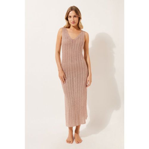 Robe longue en crochet métallisé Taille L - Calzedonia - Modalova