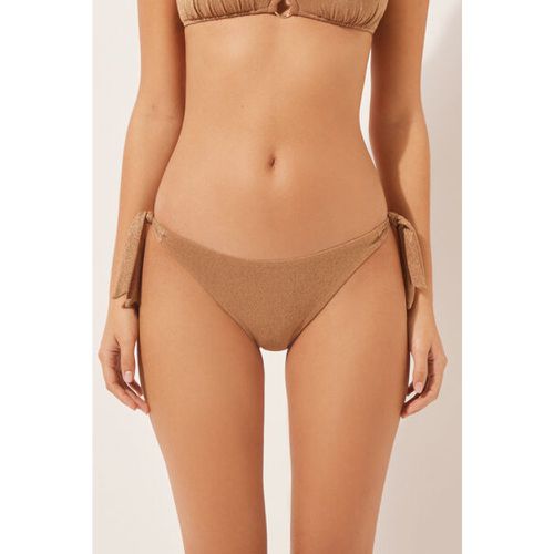 Bas de maillot avec nœuds Golden Gleam Taille L - Calzedonia - Modalova