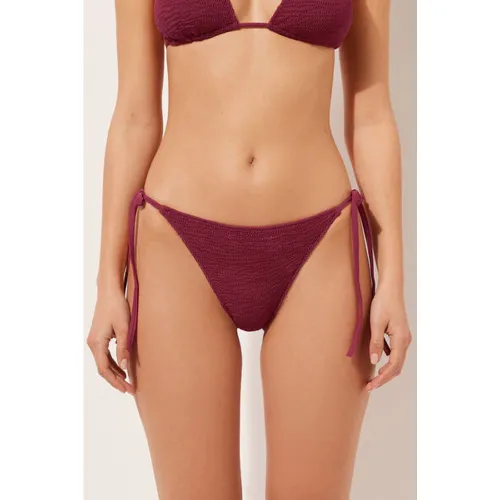 Bas de maillot à lanières Crinkle Waves Taille L - Calzedonia - Modalova