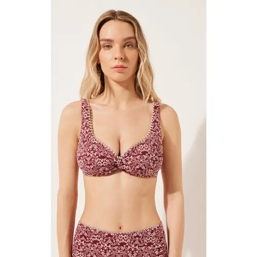 Haut de Maillot Balconnet Botanic Bordeaux Taille 38 - Calzedonia - Modalova