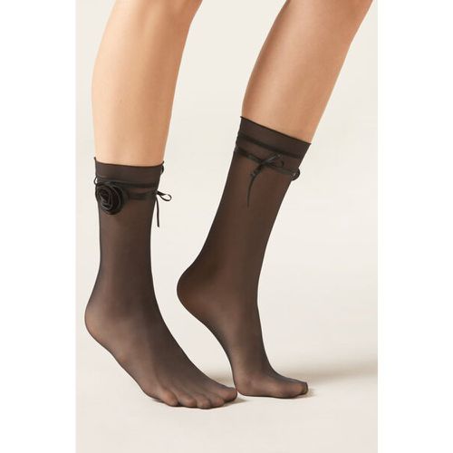 Chaussettes en voile avec lacets Taille TAILLE UNIQUE - Calzedonia - Modalova