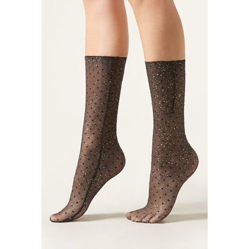 Chaussettes en voile à pois ondulées Taille TAILLE UNIQUE - Calzedonia - Modalova