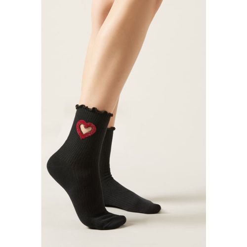 Chaussettes à cœur cut-out Taille TAILLE UNIQUE - Calzedonia - Modalova