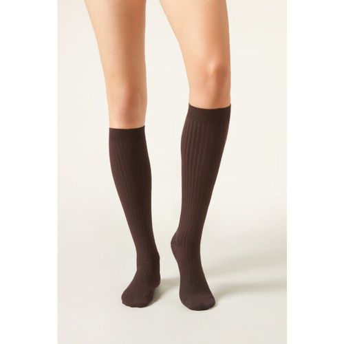 Chaussettes longues en cachemire côtelées Taille 39-41 - Calzedonia - Modalova