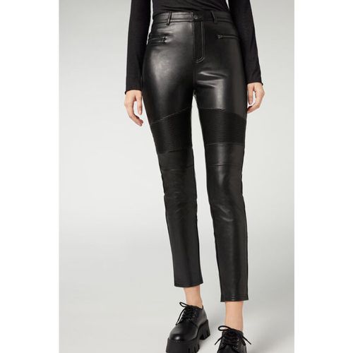 Legging motard skinny enduit thermique Taille XS - Calzedonia - Modalova