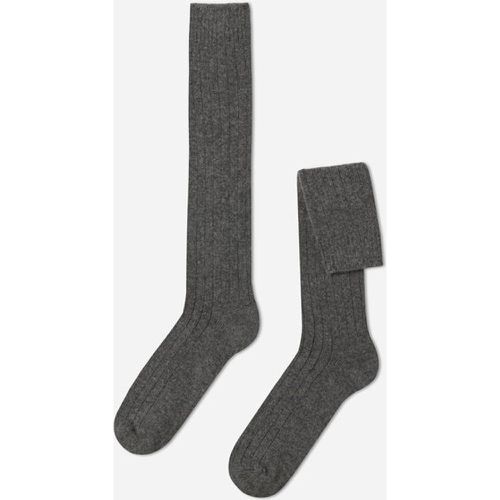 Chaussettes longues côtelées avec laine et cachemire Taille 40-41 - Calzedonia - Modalova