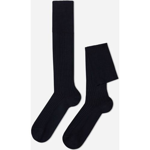 Chaussettes longues côtelées avec fil d’Écosse Taille 42-43 - Calzedonia - Modalova