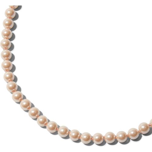 Collier de perles d'imitation tendre 8 mm classique - Claire's - Modalova